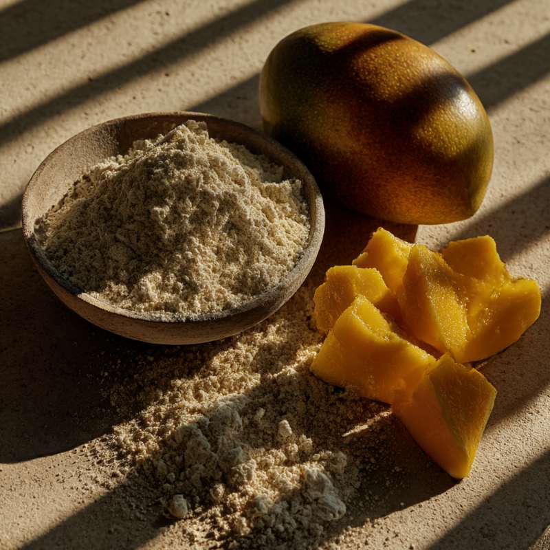 Mineralische Gesichtsseife weiße Tonerde und Mangobutter