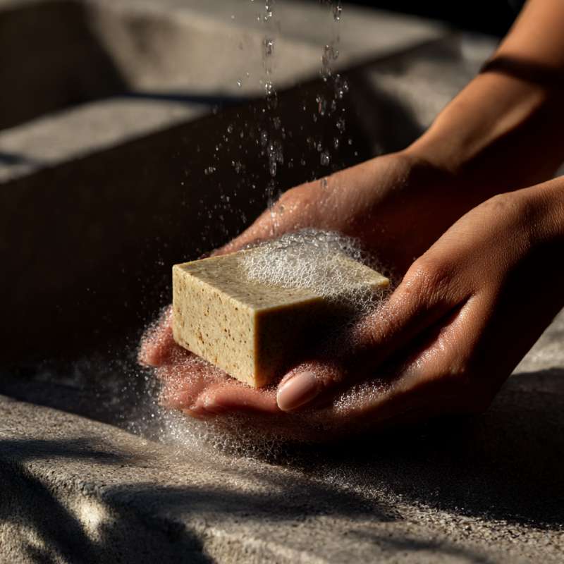 Mineralische Seife Rose und Mohn