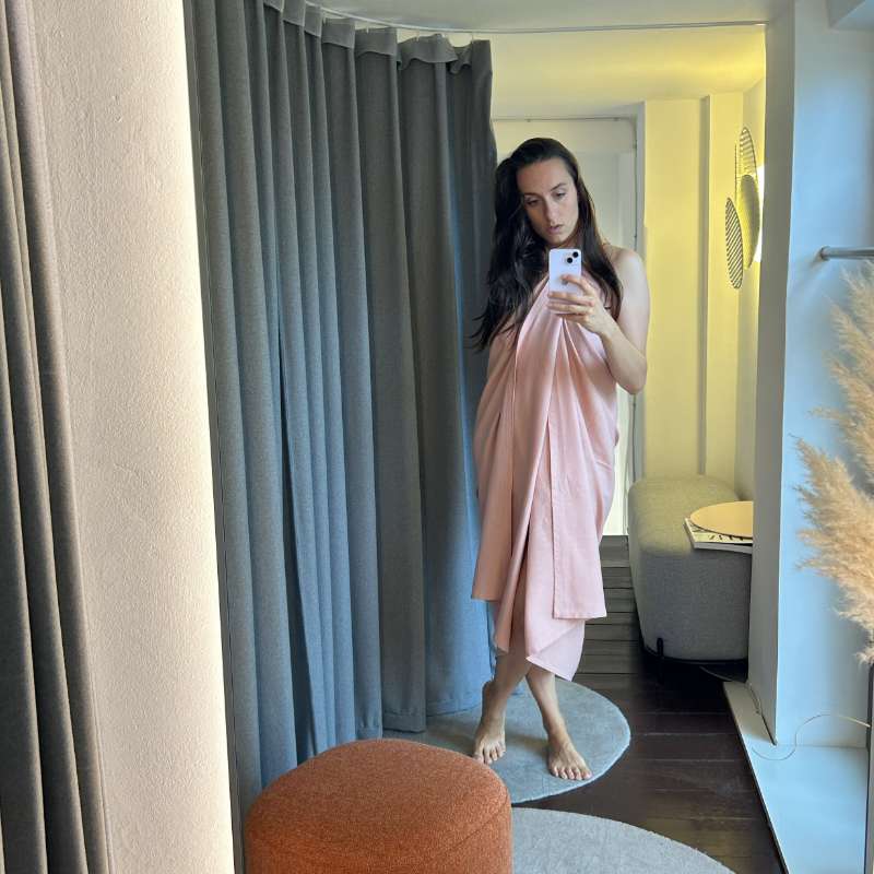 Saunalaken aus Leinen